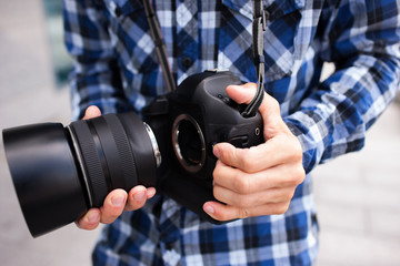 photography equipment dslr camera backstage photographer lifestyle concept