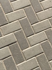 gray paving slab street