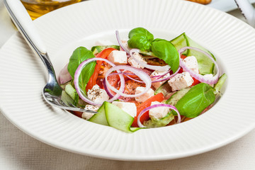 Fresh mediterranean salad.