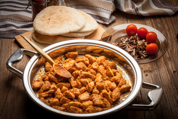 Pieces of fried chicken.