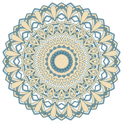 Arabic Colorful Mandala. Ethnic tribal ornaments