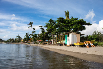 Beach in Portsmouth, Dominica in the Caribbean