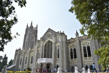 Medak Cathedral at Medak, Telangana, India