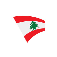 Lebanese flag, vector illustration