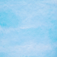 Art abstract blue watercolor painting textured design on white paper background