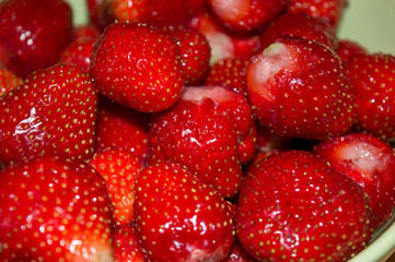 Closeup of fresh strawberry