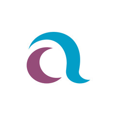 Initial letter A vector logo template. Available in editable EPS vector format.
