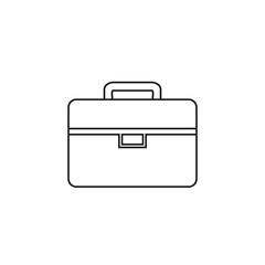 Bag white of work icon