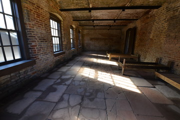 Accommodation at a Confederate fort during the American civil war.
