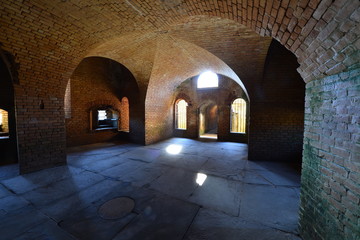 Obraz premium The Powder storage room of an American fortress from the Civil war 