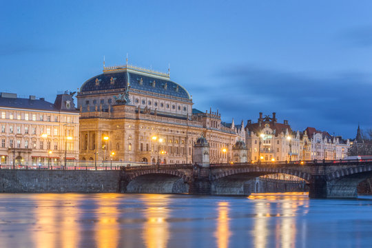 Prague National Theatre - At Dawn