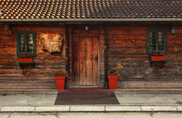 Old wooden cottage