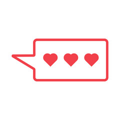 Valentine's day. Icon. Communication by messengers of love.