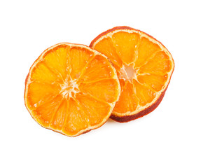 Two slices of dried orange