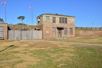 Fototapeta premium An American civil war fortress used in the American civil war.