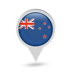 Australia Flag Round Pin Icon