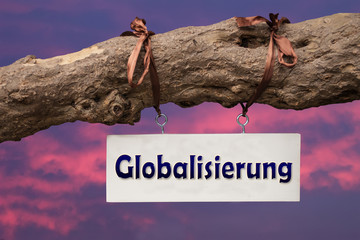 Schild 257 - Globalisierung