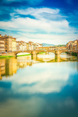 Ponte Santa Trinita bridge over the Arno River, Florence