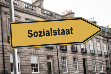 Obraz premium Schild 238 - Sozialstaat