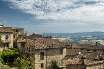 Fototapeta na wymiar View of Todi, in Umbria