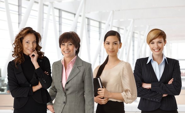 Diverse group of businesswomen at office