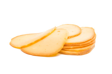 cheese sliced isolated