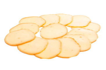 cheese sliced isolated