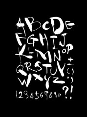 벡터 문자 / 손으로 쓴 글씨체