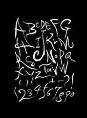 벡터 문자 / 손으로 쓴 글씨체