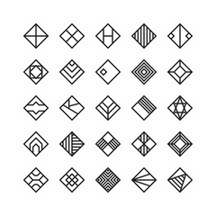 diamond shape , geometric vector icon , ornament