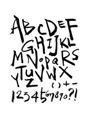 벡터 문자 / 손으로 쓴 글씨체