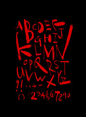 벡터 문자 / 손으로 쓴 글씨체