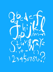 벡터 문자 / 손으로 쓴 글씨체