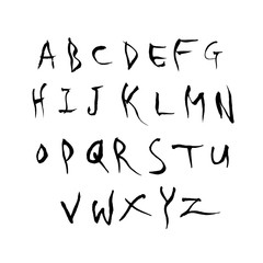 벡터 문자 / 손으로 쓴 글씨체