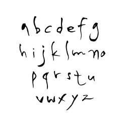 벡터 문자 / 손으로 쓴 글씨체