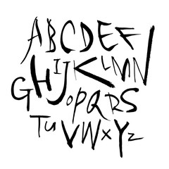 벡터 문자 / 손으로 쓴 글씨체