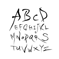 벡터 문자 / 손으로 쓴 글씨체