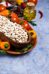 Large white dry beans