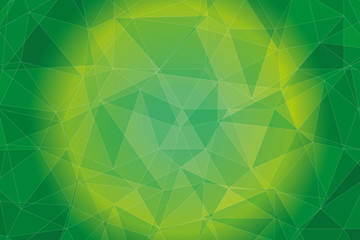 abstract geometric background with triangles in different shades of green
