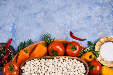 Large white dry beans
