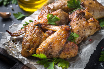 Fried chicken wings.