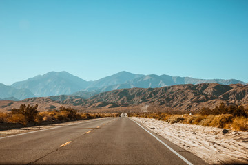 Deserted mountain road