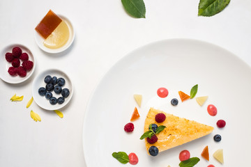 birthday delicious dessert cake berries concept. confectionery products. sweet-tooth lifestyle.