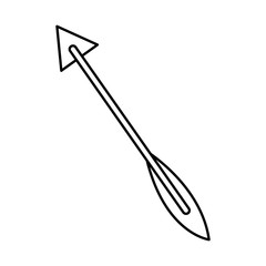 Bow arrow isolated icon vector illustration graphic design