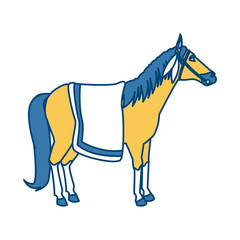 Obraz premium Horse Animal isolated icon vector illustration graphic design