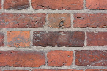 Obraz premium Old Red Brick wall