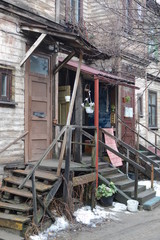 different buildings in Riga area