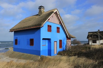 blue vacation home by the sea