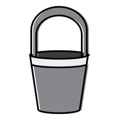 Bucket container isolated icon vector illustration graphic design