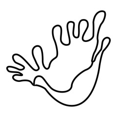 Chocolate splash isolated icon vector illustration graphic design